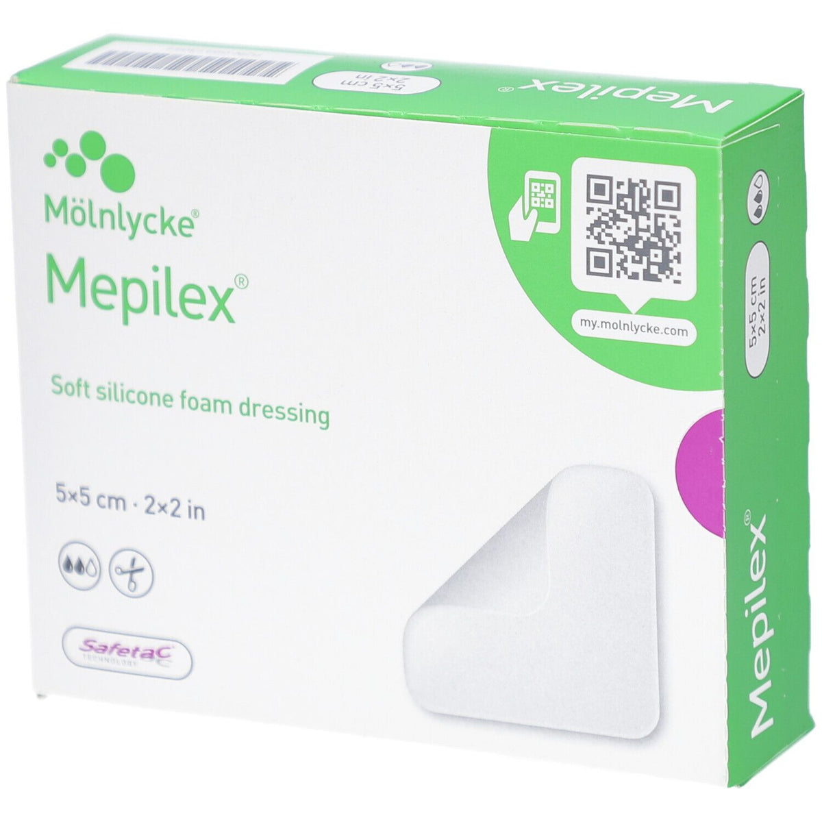 Mepilex 5cm x 5cm — 5 pièces