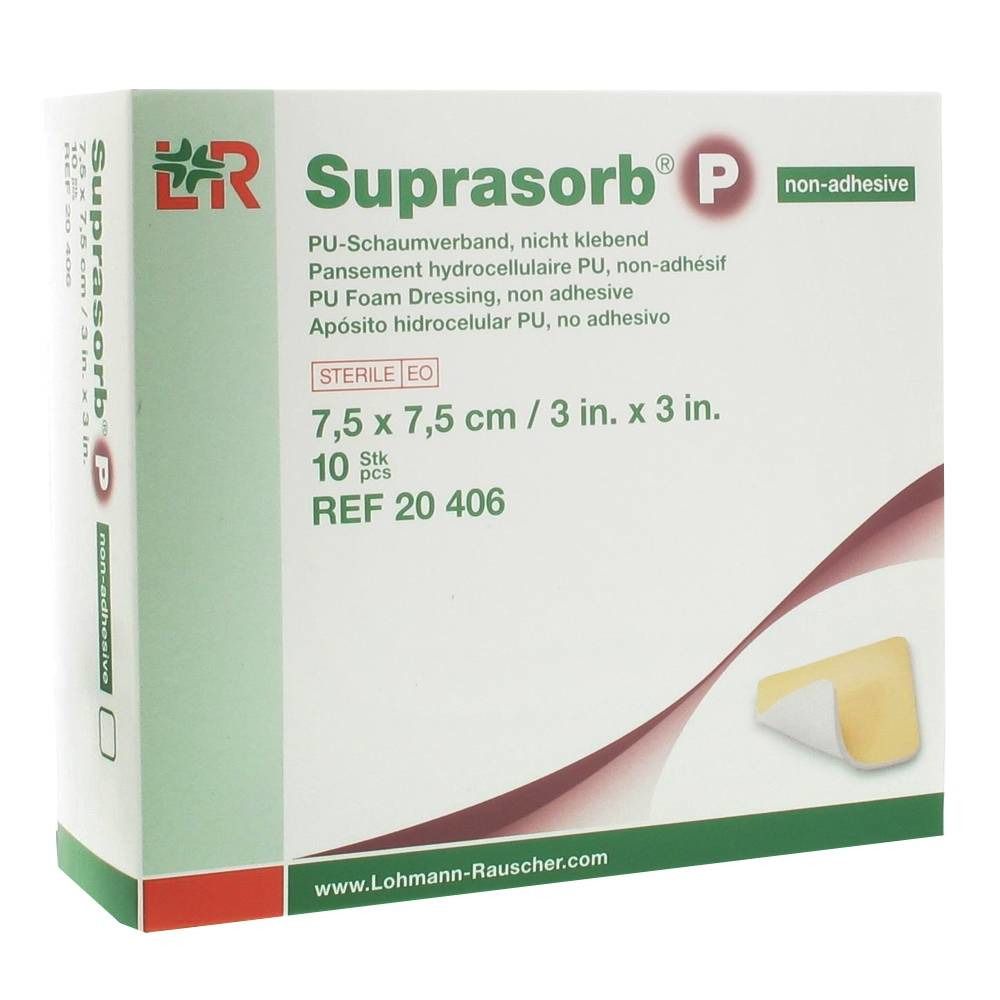 Suprasorb P 7.5 x 7.5cm (10 pièces)