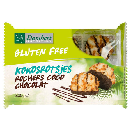 Damhert macarons à la noix de coco au chocolat sans gluten (250 g)