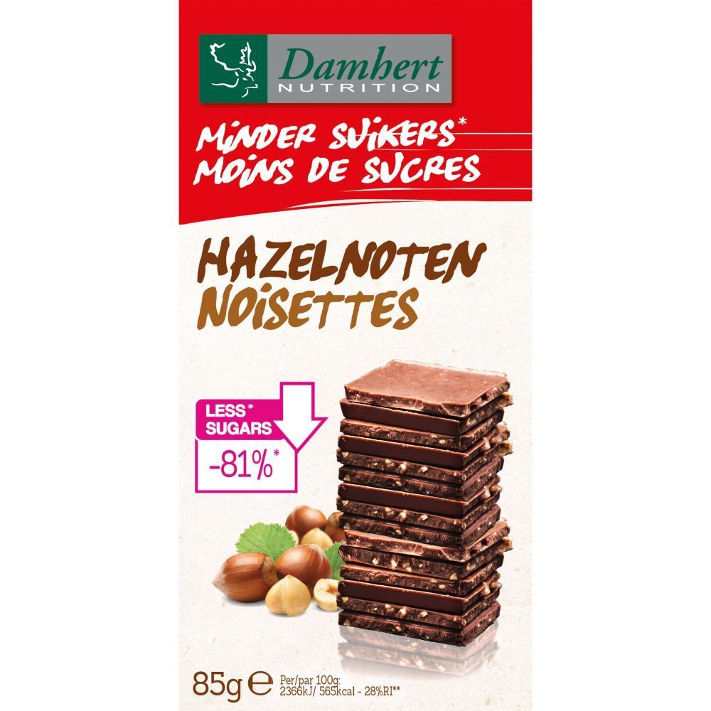 Damhert chocolat aux noisettes (85 g)