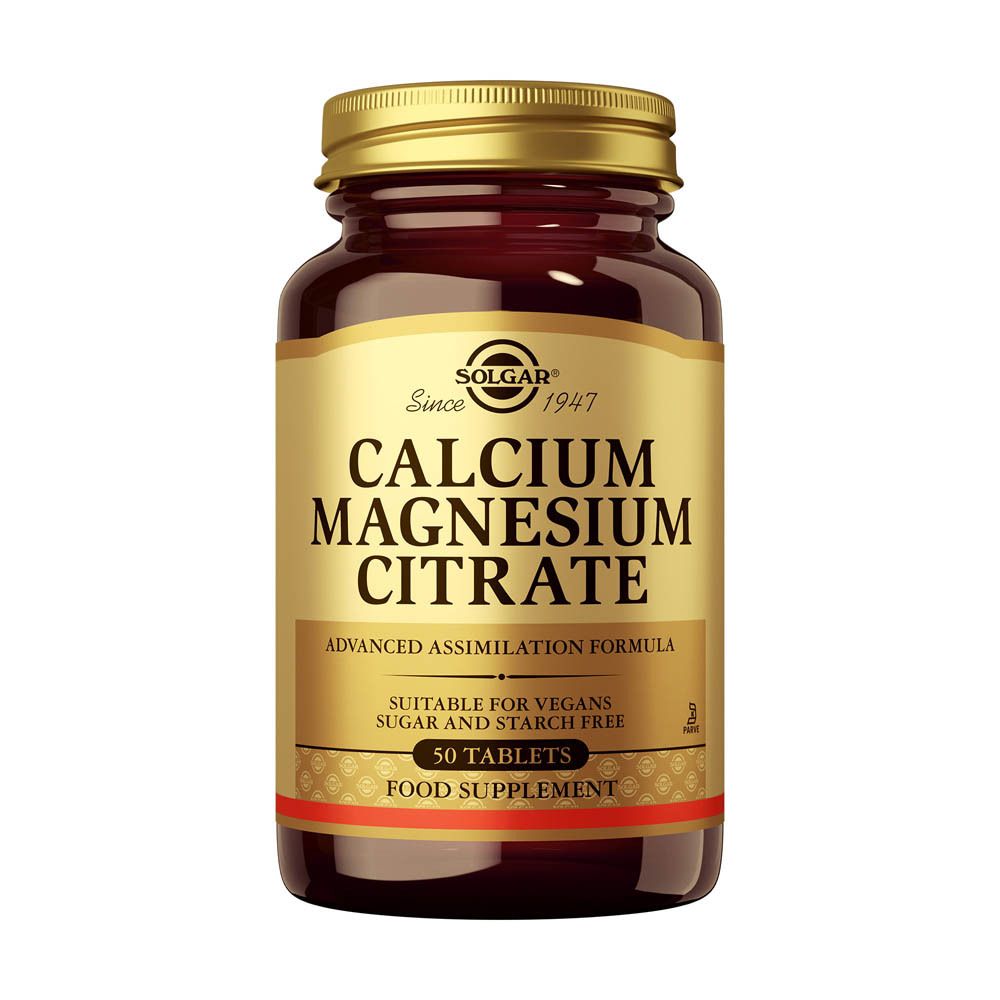 Solgar Calcium Magnesium Citrate (50 comprimés)