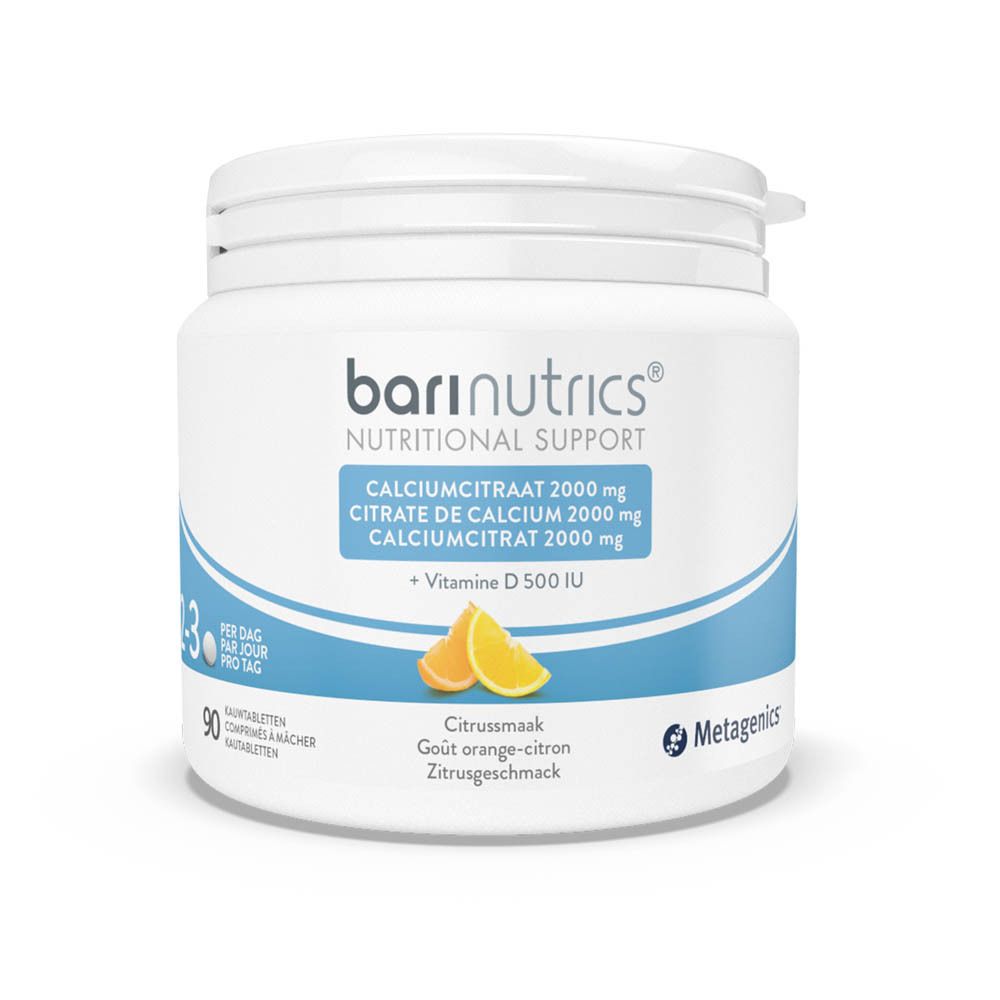 BariNutrics Citrate De Calcium Agrumes (90 comprimés)