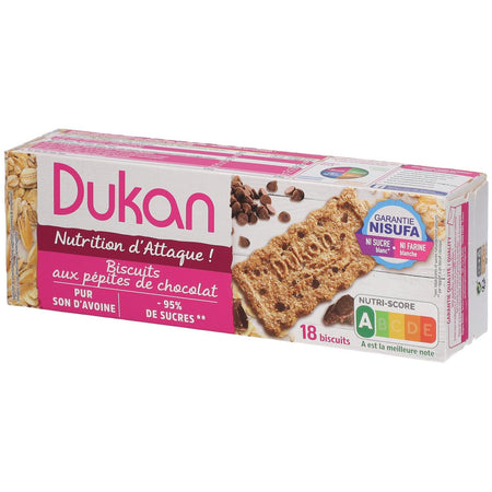 Dukan Biscuits Pépites de Chocolat (18 pièces)