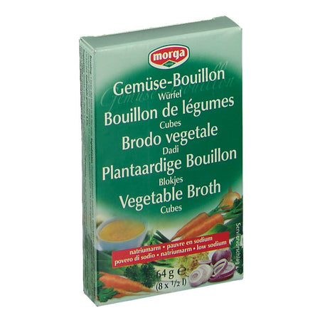 Morga Cubes bouillon de légumes pauvres en sodium (8 x 8 g)