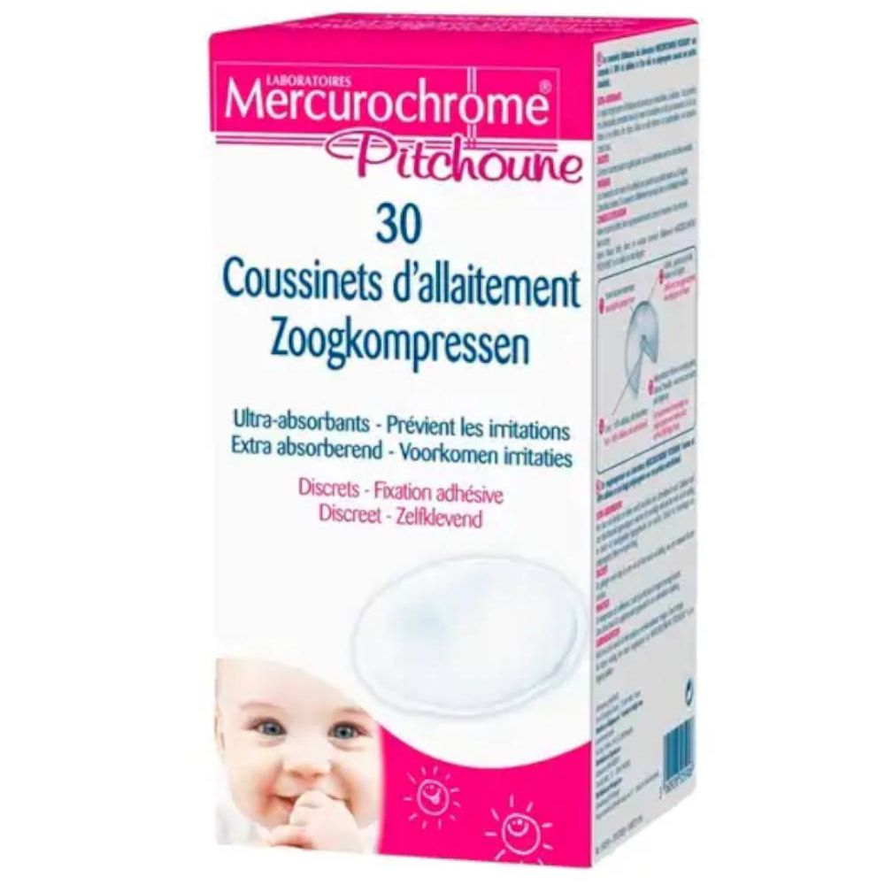 Mercurochrome Coussinets d'Allaitement (30 pièces)