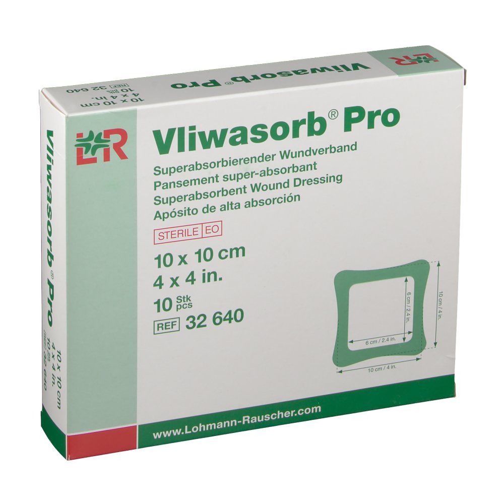 Vliwasorb Pro pansement absorbant (10 x 10 cm)