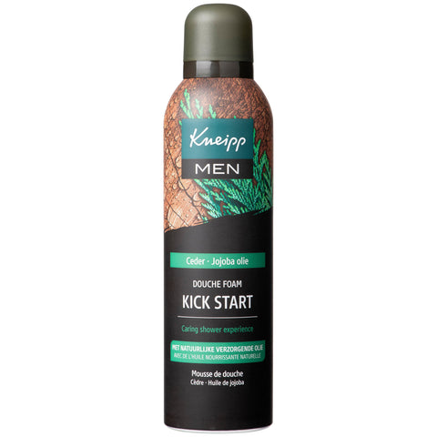 Kneipp Men Kick Start Mousse de Douche Cèdre - Huile de Jojoba (200 ml)
