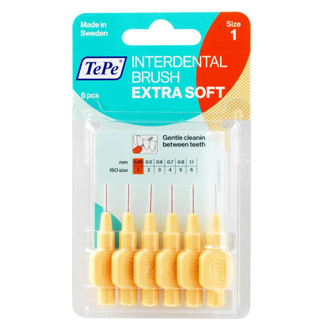 TePe Brossettes interdentaires Extra-douces Orange 0,45 mm (6 pièces)