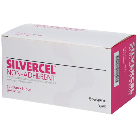 Silvercel Pansement non adhérent Hydro Alginate 2,5x30,5 cm CAD7230