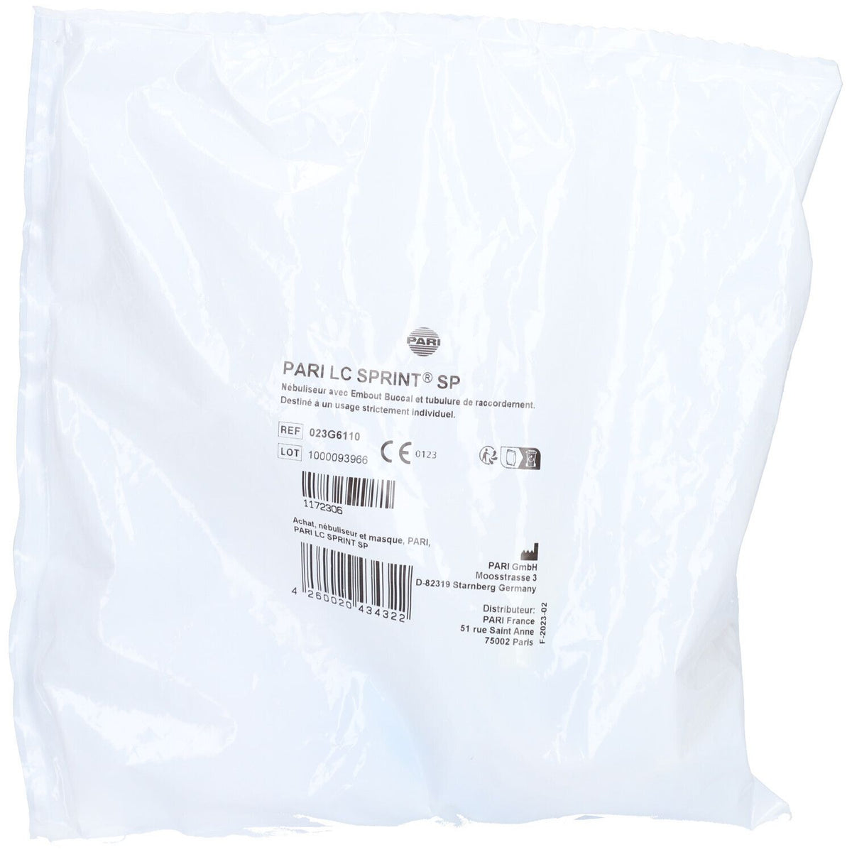 Pari LC Sprint SP nébuliseur + embout adulte (1 set)