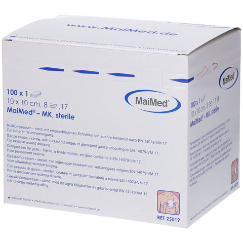 MaiMed® MK compresses stériles (10 x 10 cm)