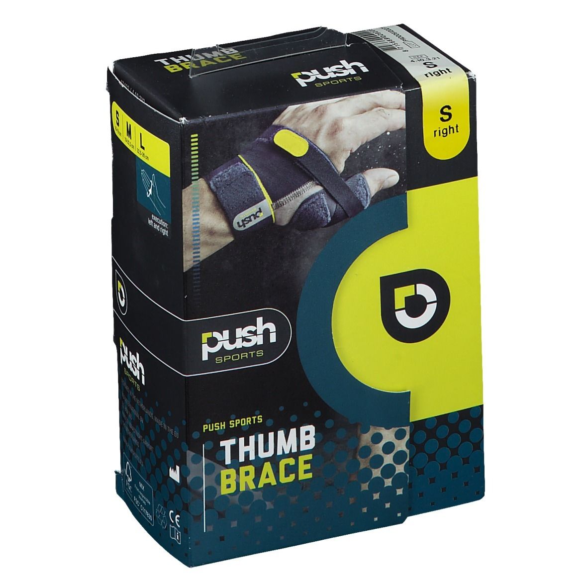 Push Sports pouce droit Small 16-19 cm