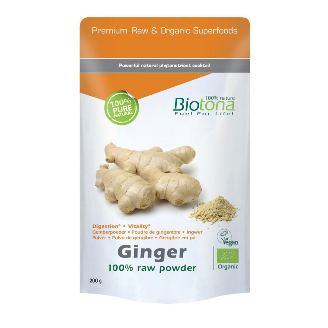 Biotona Poudre de Gingembre Cru Bio (200 g)