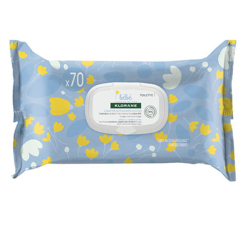Klorane bébé lingettes douces (70 pièces)