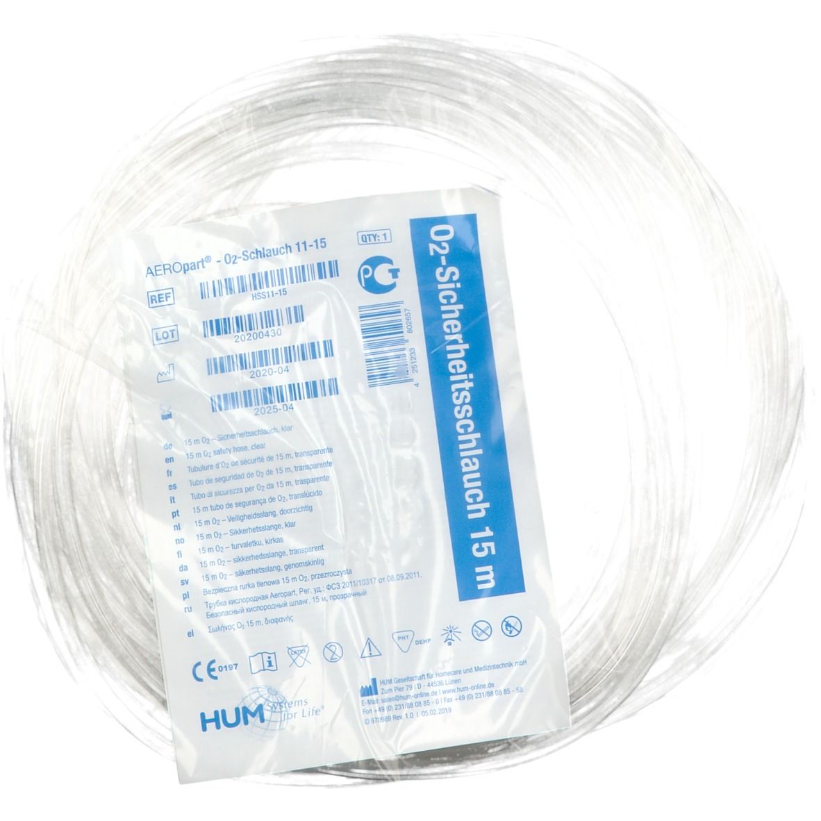AEROpart® O2-Tuyau 11-15 (1 pièce)
