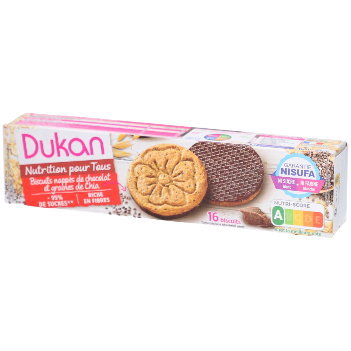 Dukan Biscuits Chocolat aux Graines de Chia (160 g)