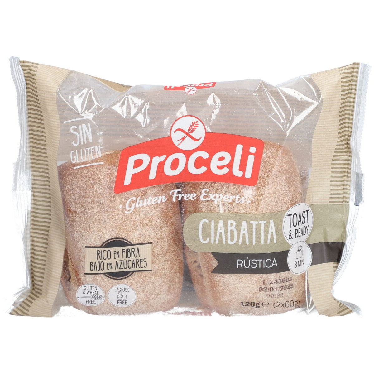 Proceli ciabatta rustique (2x60 g)