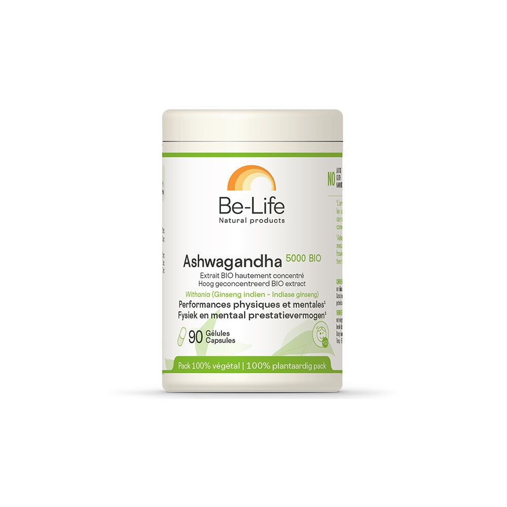 Be-Life Ashwagandha 5000 Bio (90 gélules)