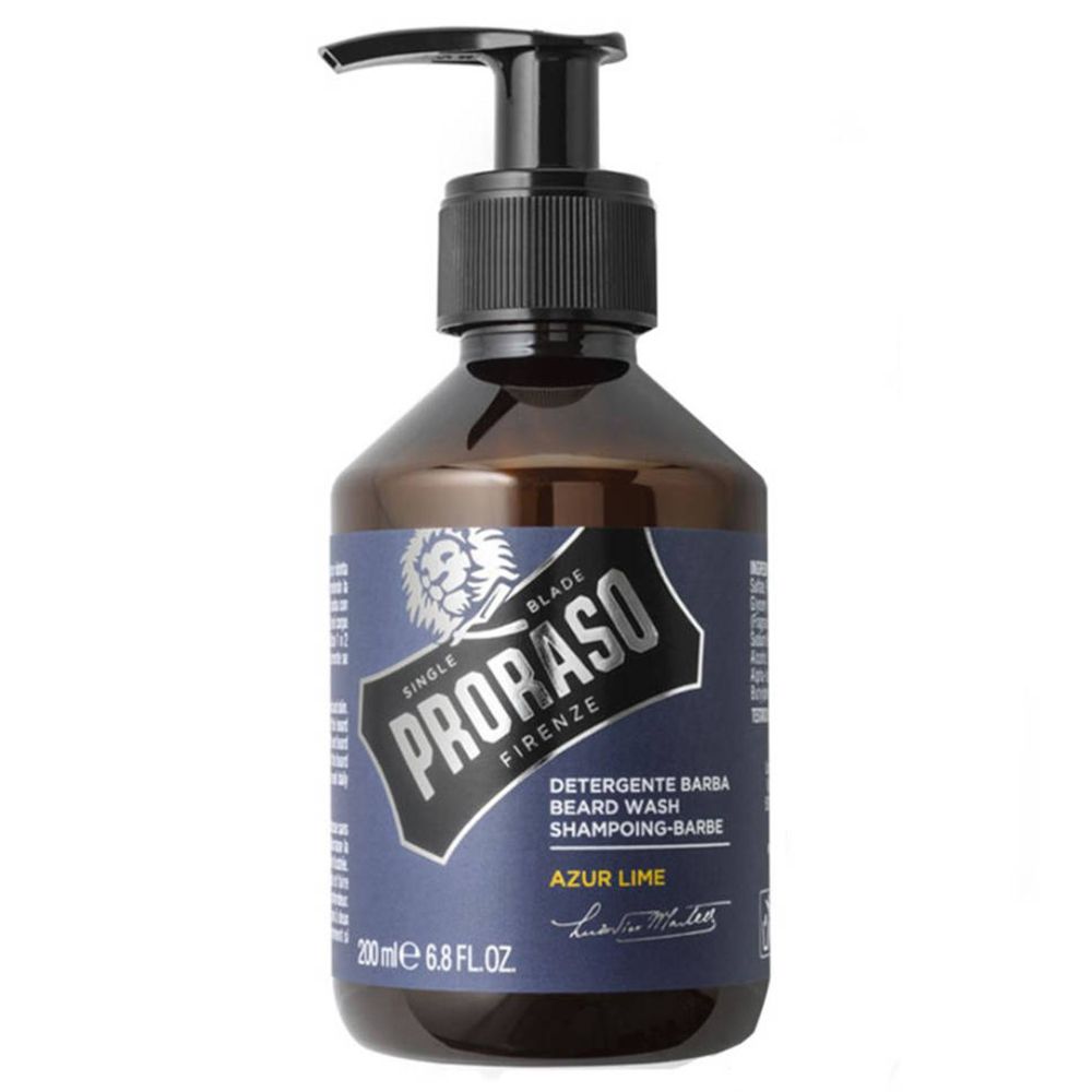 PRORASO Shampoing-Barbe Azur Lime (200 ml)