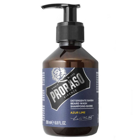 PRORASO Shampoing-Barbe Azur Lime (200 ml)