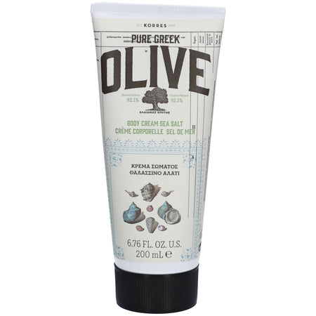 Korres Pure Greek Olive crème pour le corps au sel marin (200 ml)
