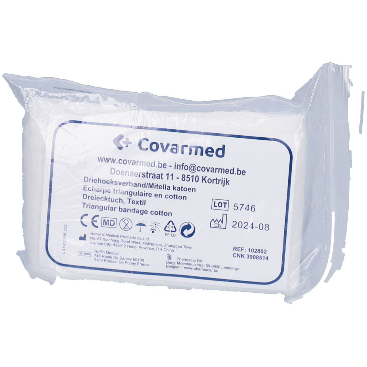 Lifeguard® Steroplast bandage triangulaire 96 x 96 x 136 cm (1 pièce)
