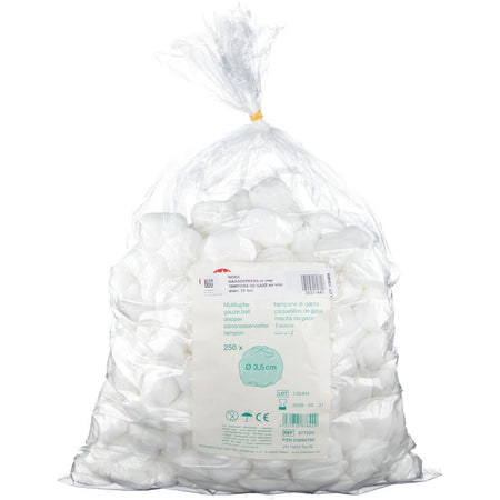 Noba Tampons de gaze en vrac 3,5 cm (250 pièces)