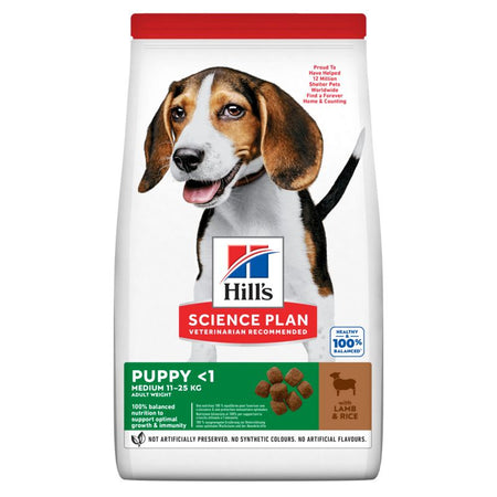 Hill's Science Plan Canine Medium Chiot Agneau et Riz (14 kg)