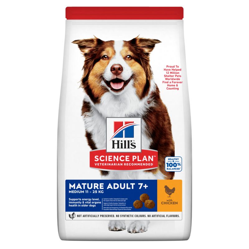 Hill's Science Plan Canine Mature Medium Chien au Poulet (14 kg)