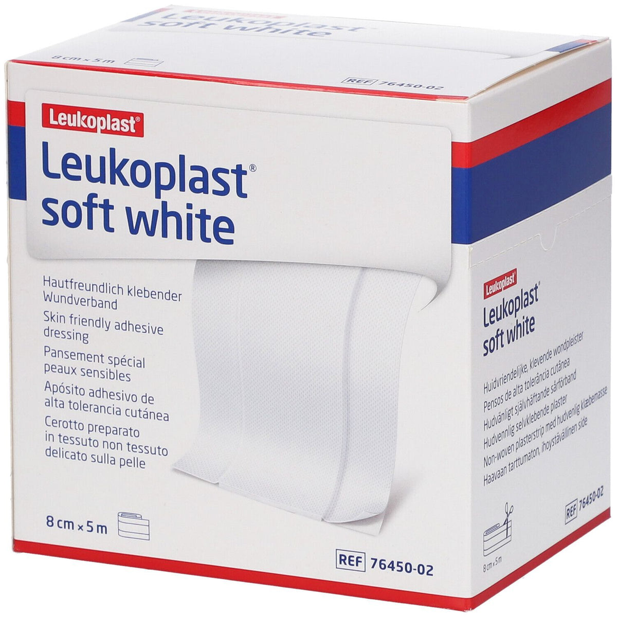 Leukoplast Soft White bande 8 cm x 5 m