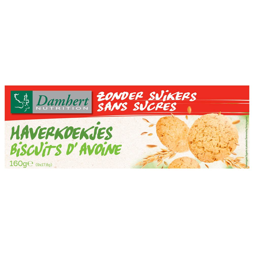 Damhert Biscuits d'Avoine Sans Sucres (160 g)