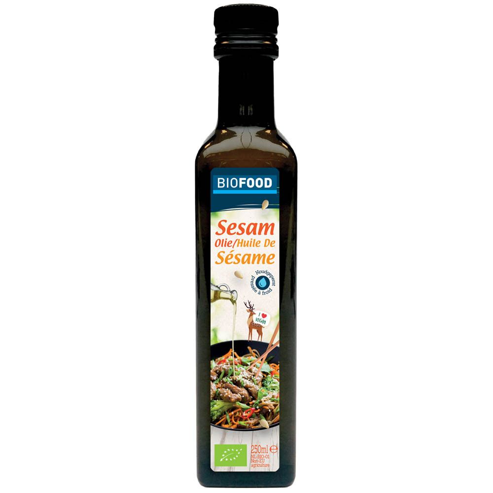 Biofood Huile de sésame pressée à froid bio (250 ml)