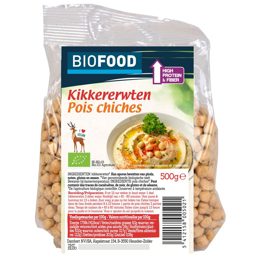 BIOFOOD Pois chiches bio (500 g)