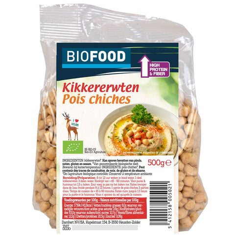 BIOFOOD Pois chiches bio (500 g)