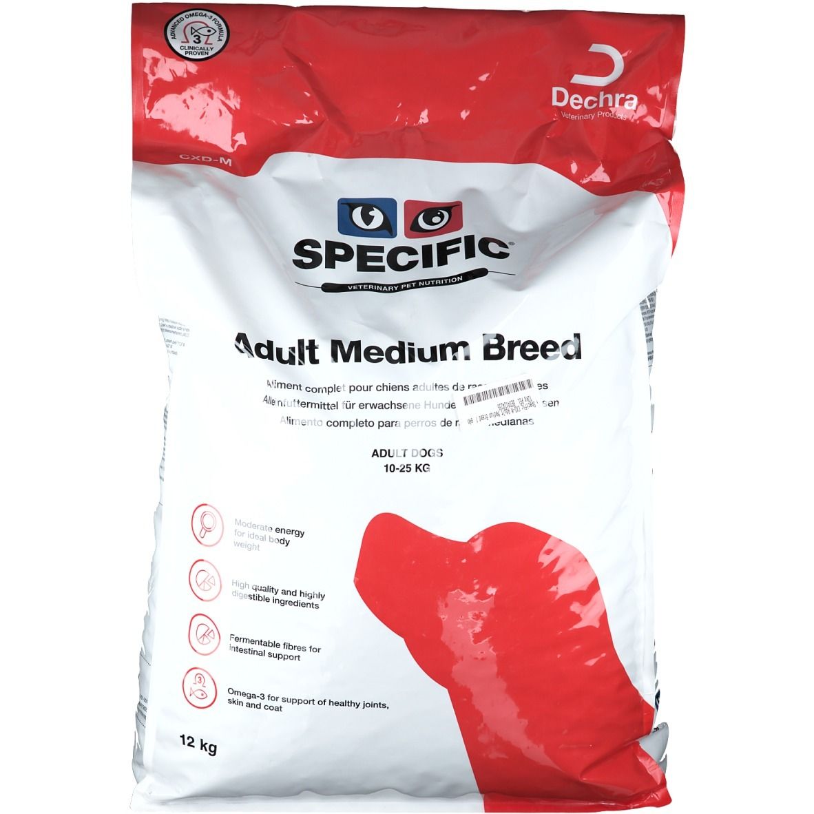 SPECIFIC® CXD-M Adult Medium Breed pour chiens race moyenne (12 kg)
