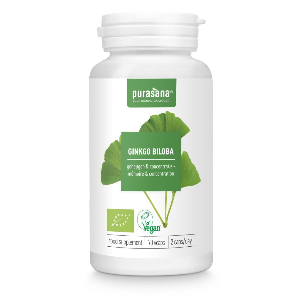 Purasana Ginkgo Biloba 250 mg bio (70 gélules)