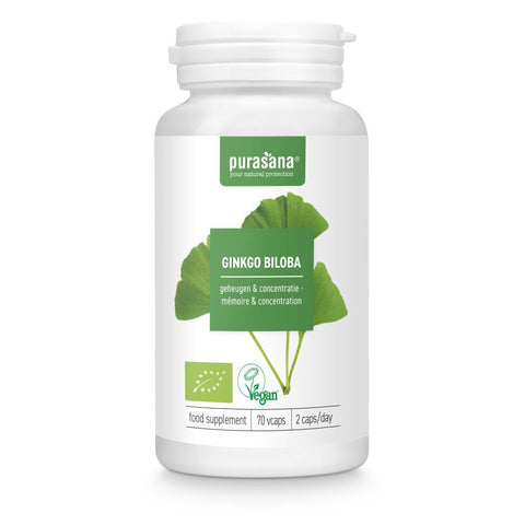Purasana Ginkgo Biloba 250 mg bio (70 gélules)
