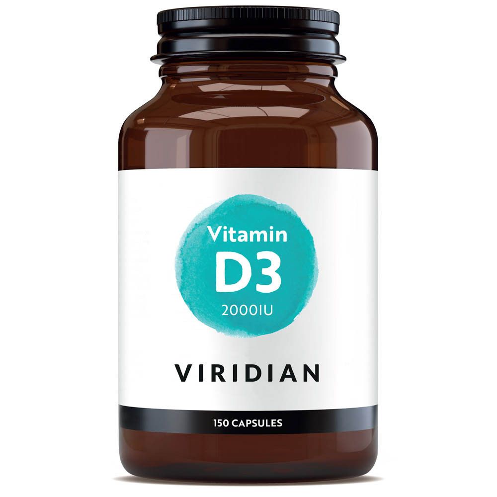 Viridian Vitamine D3 2000 UI (150 gélules)