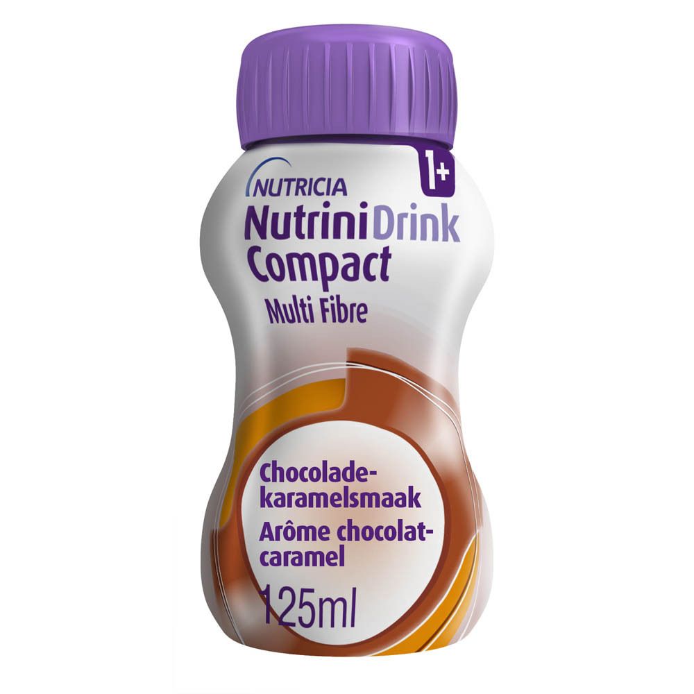 NutriniDrink Compact Multi Fibre chocolat-caramel (4x125 ml)