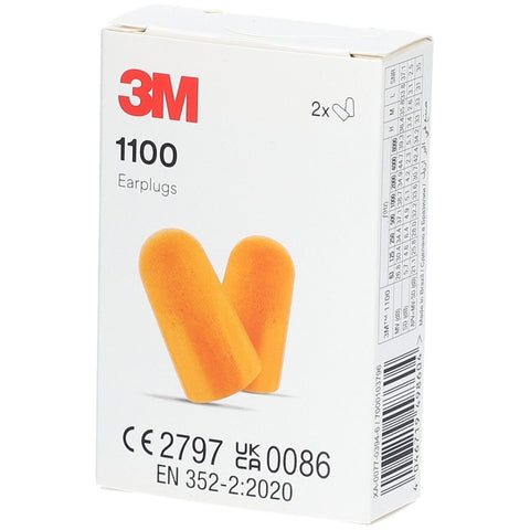 3M™ Bouchons d'oreilles en mousse 1100P 2 paires