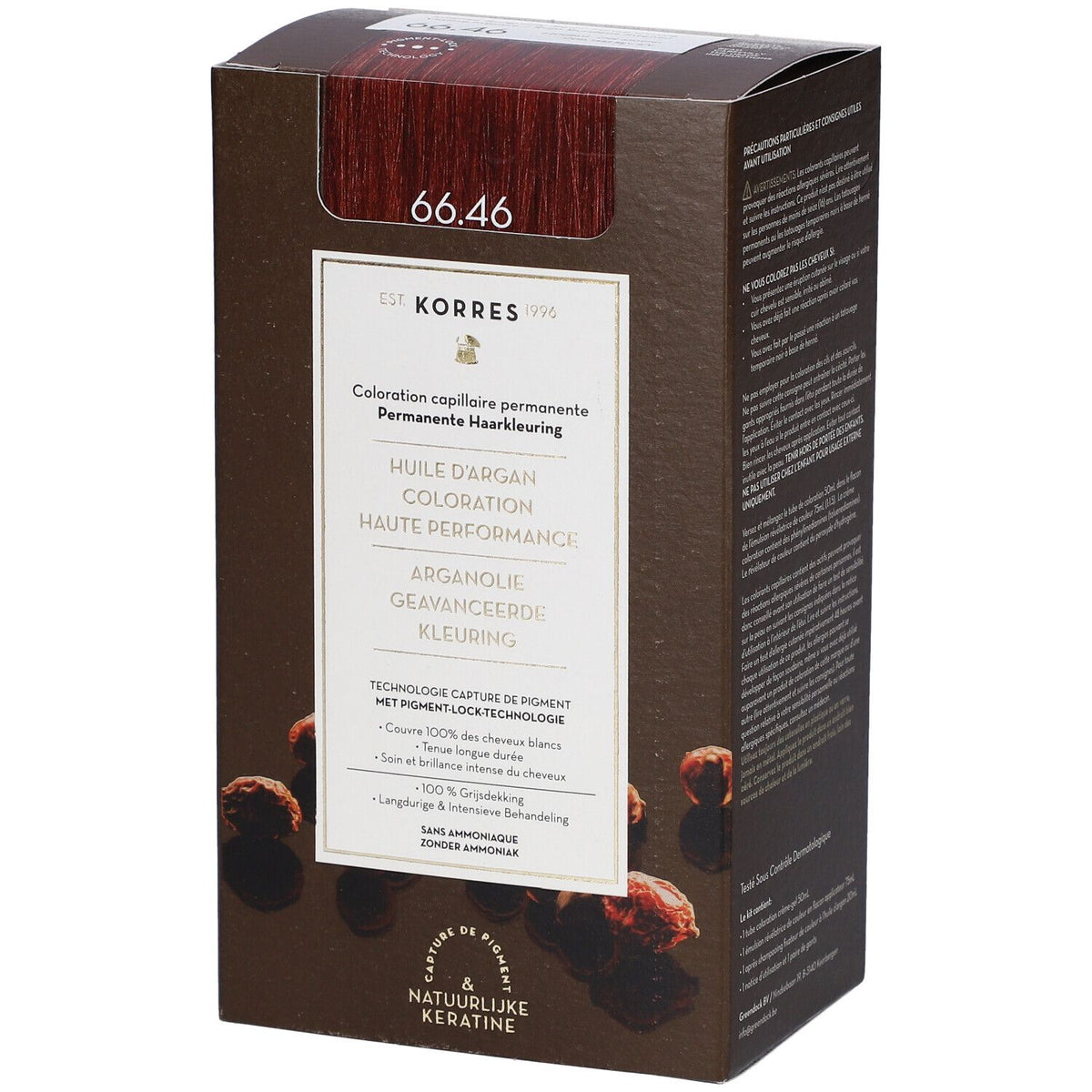 Korres Argan Oil Advanced Colorant 66.46 rouge bordeaux intense