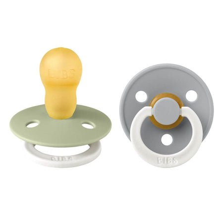 BIBS Tétine Glow in the Dark Sage - Cloud 18 mois+ (2 pièces)