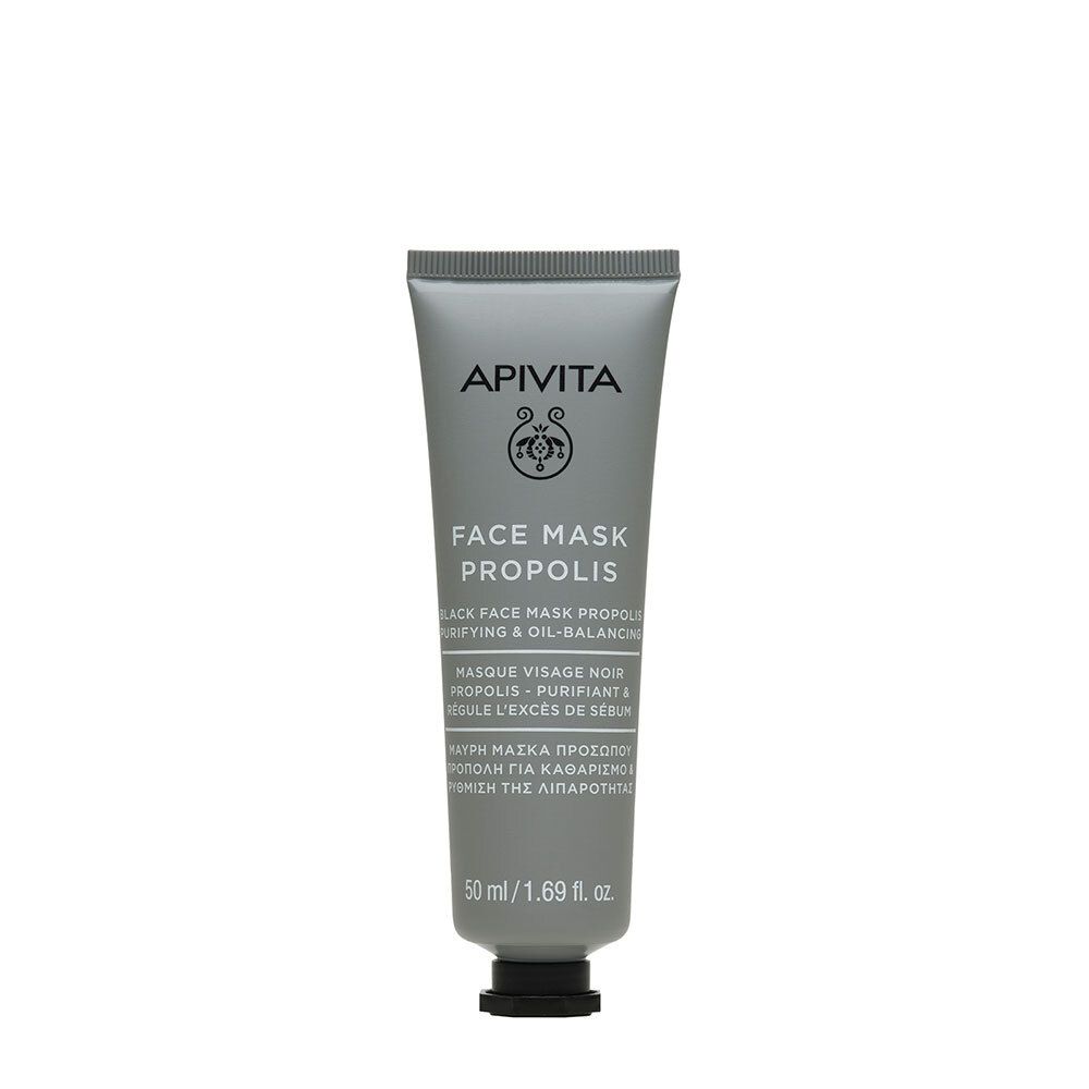 Apivita Masque Visage Noir Propolis Purifiant & Régule l'Excès de Sébum (50 ml)