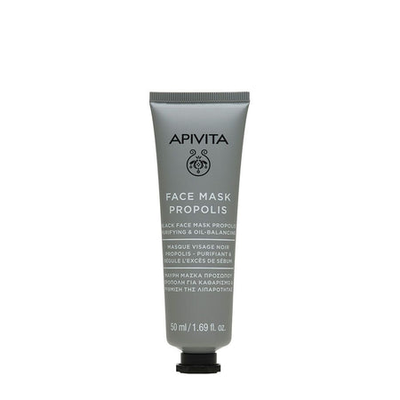 Apivita Masque Visage Noir Propolis Purifiant & Régule l'Excès de Sébum (50 ml)