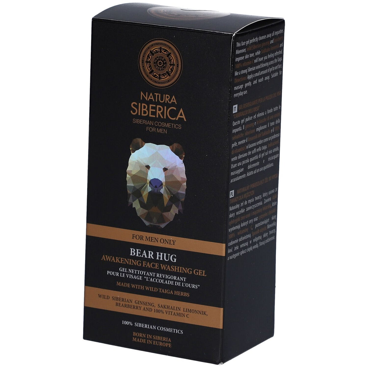 Natura Siberica Gel Nettoyant Revigorant Visage L'Accolade de l'Ours (150 ml)