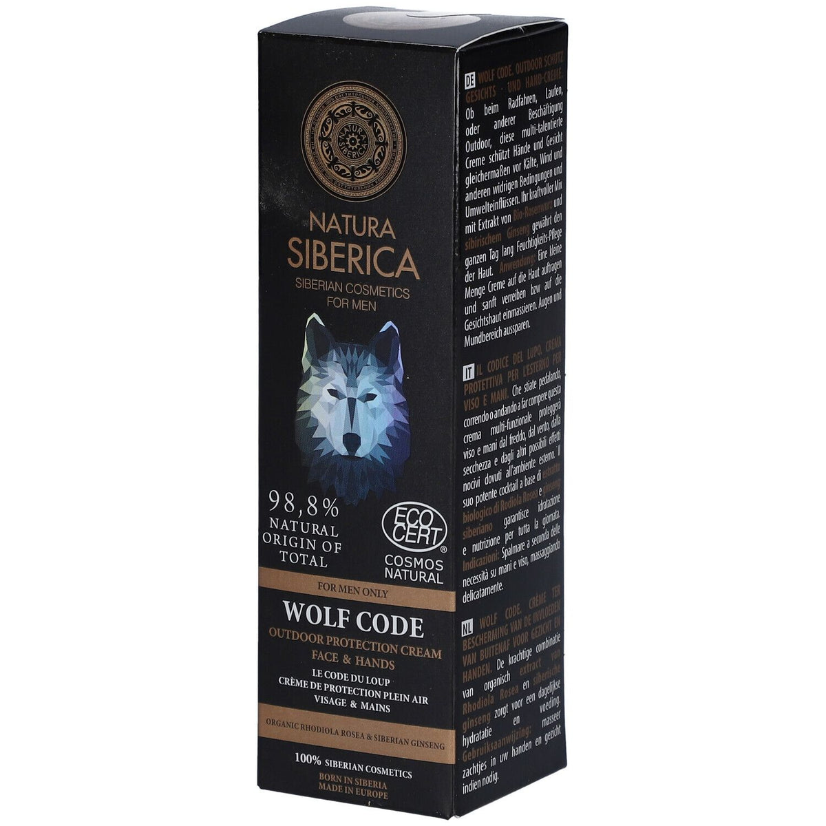Natura Siberica Le Code du Loup Crème de Protection Plein Air Visage & Mains (80 ml)
