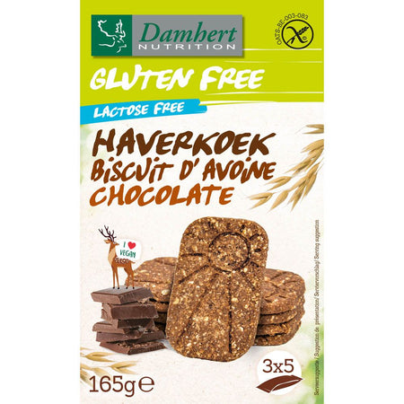 Damhert Gluten Free Biscuit d'avoine chocolat (15 pièces)