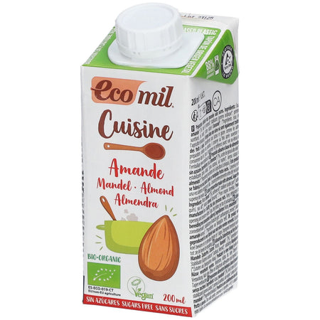 Ecomil Cuisine Amande sans Sucre Bio (200 ml)