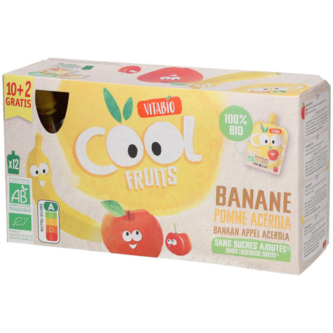 Vitabio Cool Fruits Paw Patrol Banana Apple Organic 12 x 90g