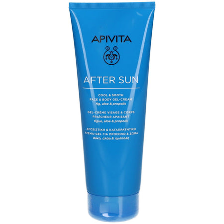 Apivita Gel-crème après soleil Cool & Sooth visage et corps Figue & Aloe & Propolis (200 ml)